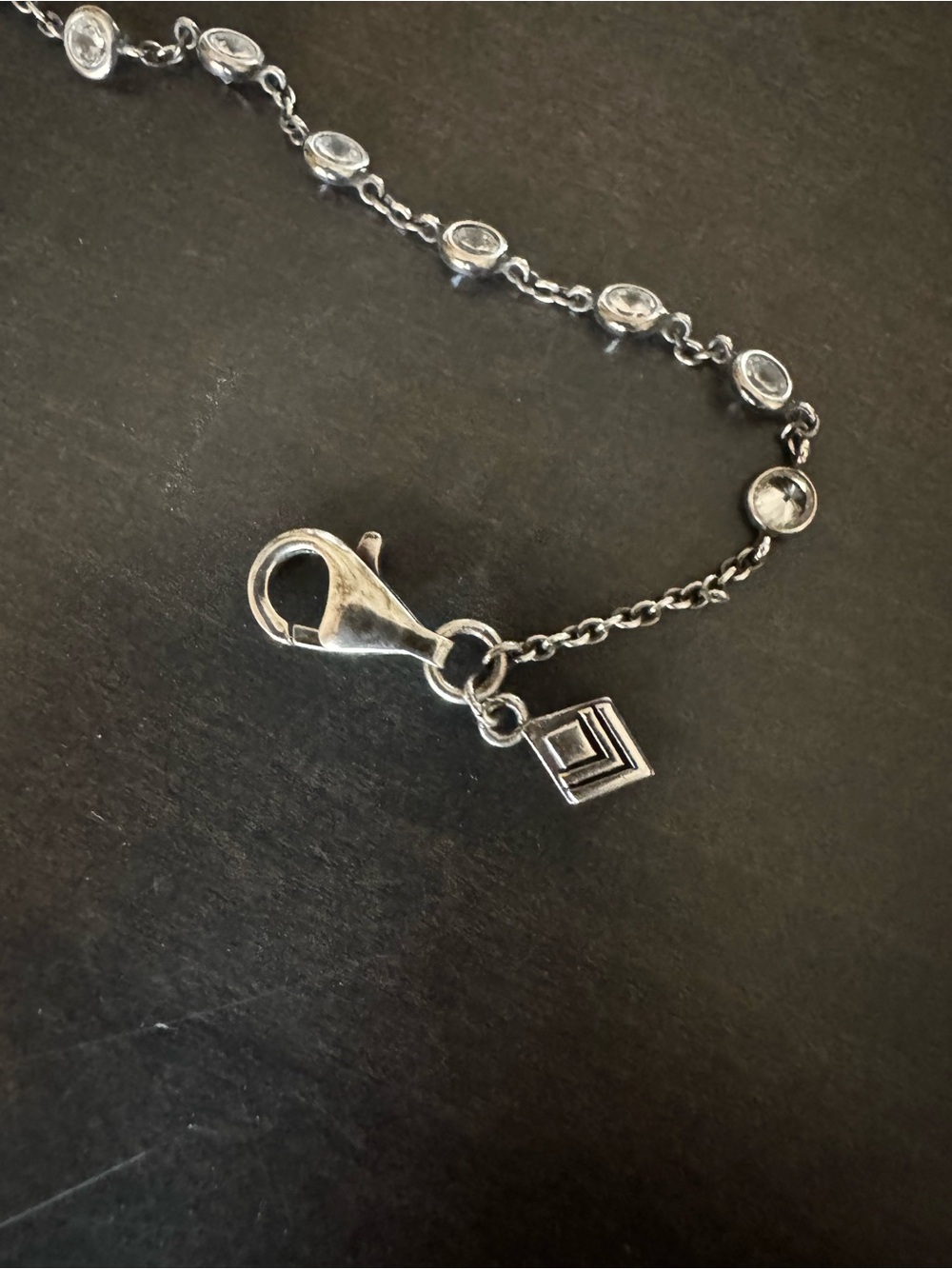 Silpada N1962 Cubic Zirconia Sterling Silver Raindrops Necklace 22" CZ Retired - Picture 2 of 7